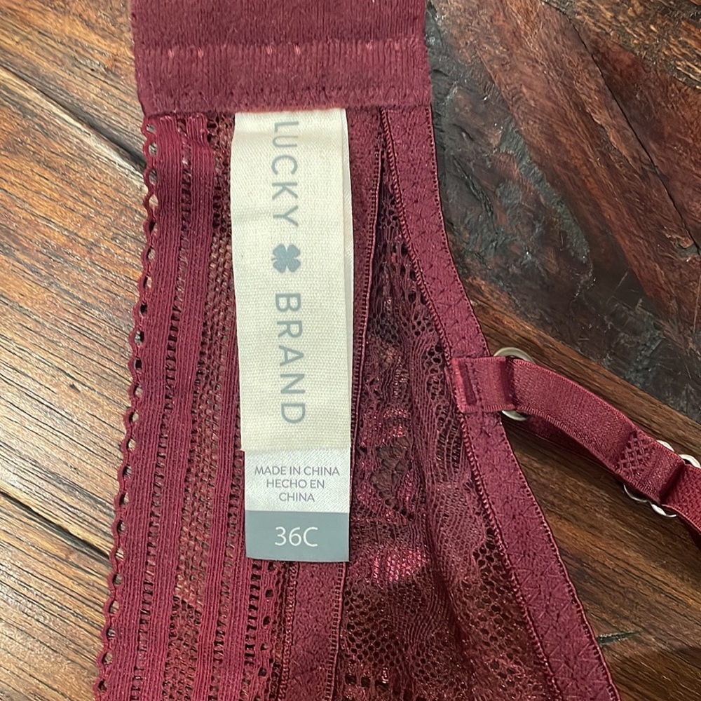 NWT LUCKY BRAND Lace Bra, Size 36C - Picture 5 of 5